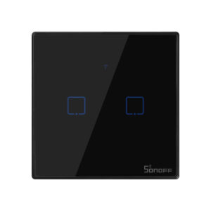 Sonoff T3 UK 2C WiFi Smart Wall Touch Switch Black